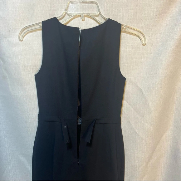 Elie Tahari Black Sleeveless Sheath Dress Size 4 Cocktail Wedding Brunch Classy - Picture 8 of 15